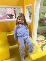 Toddler Girls 2 PC Brushed Terry Hoodie Jacket and Jogger