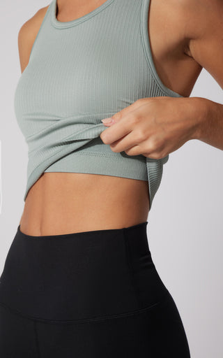 2 PK Racerback Tank with Built in  Bra - Our Petal Tone Story - 90 Degree by Reflex