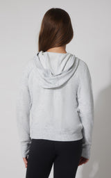 Girls Brushed Full Zip Hooded Jacket - 90 Degree by Reflex