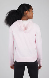 Girls Brushed Full Zip Hooded Jacket - 90 Degree by Reflex