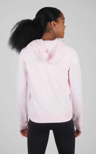 Girls Brushed Full Zip Hooded Jacket - 90 Degree by Reflex