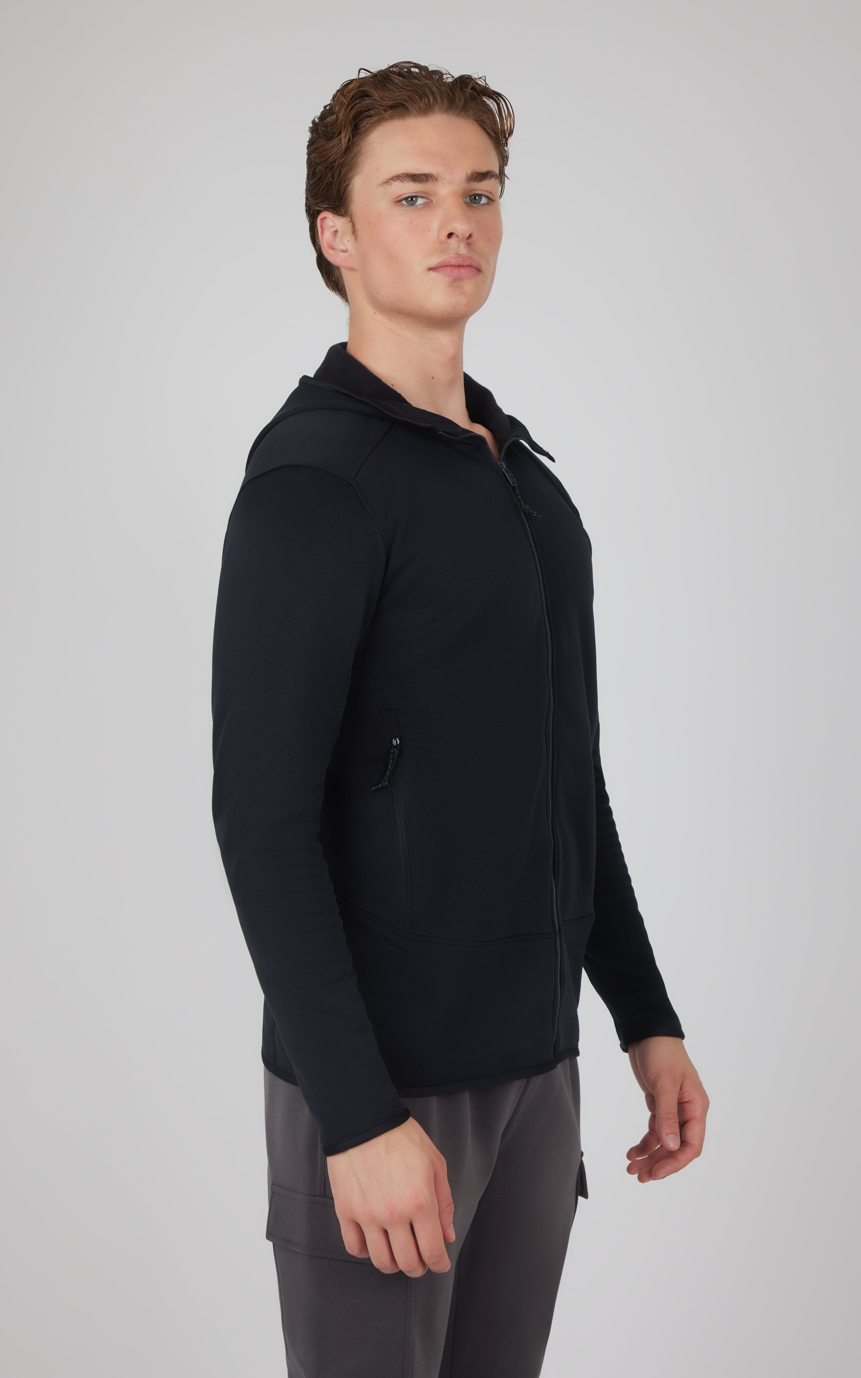 Men's Softlite Fleece Inside Hoodie Jacket - 90 Degree by Reflex