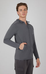 Men's Softlite Fleece Inside Hoodie Jacket - 90 Degree by Reflex