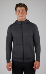 Mens Softlite Full Zip Hoodie - 90 Degree by Reflex