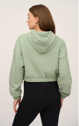 Cloud Plush Zip Front Hoodie