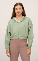 Cloud Plush Zip Front Hoodie