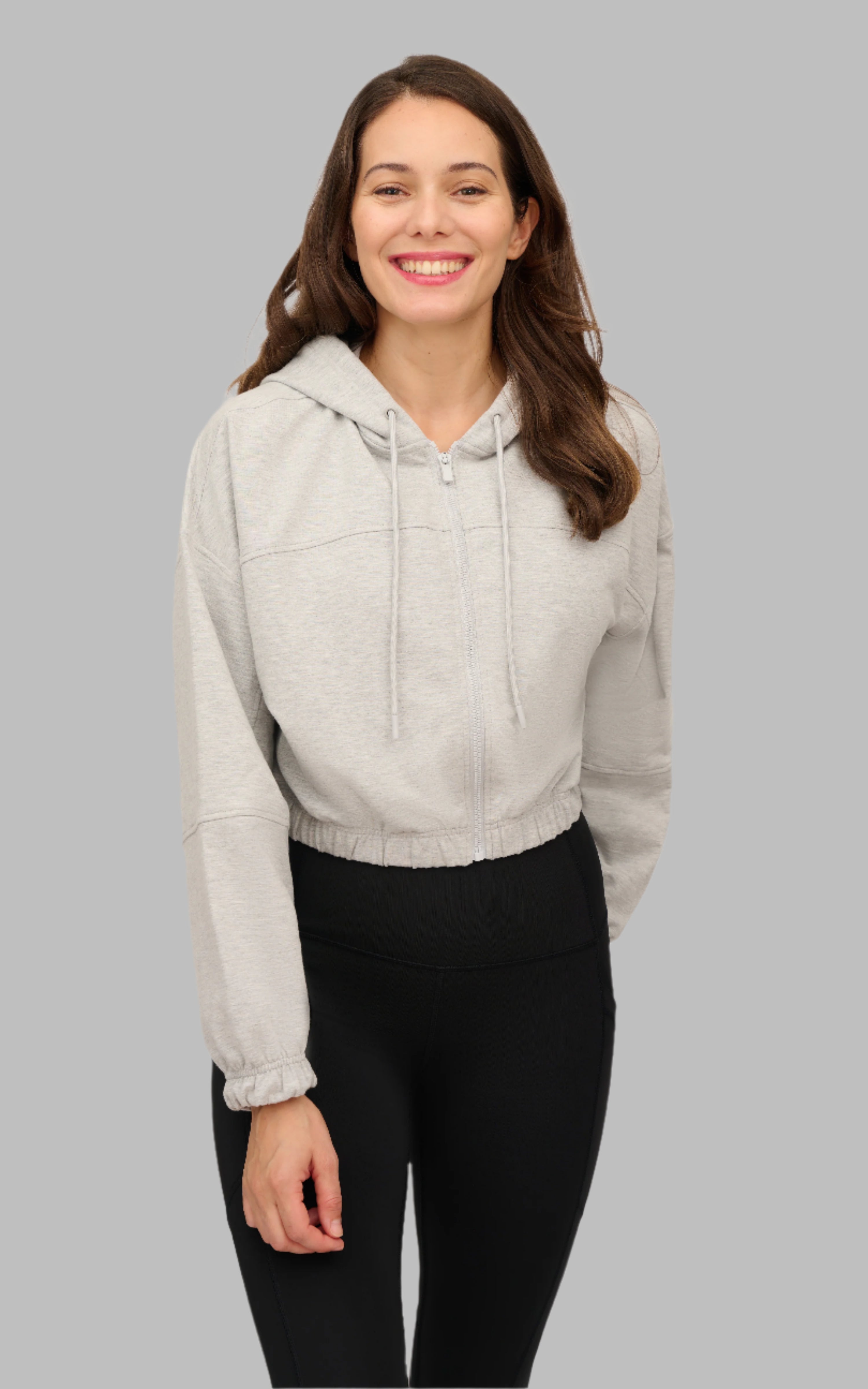 Cloud Plush Zip Front Hoodie - 90 Degree by Reflex