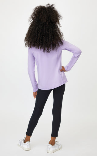 Girls Fleece Lined Side Pocket Ankle Legging
