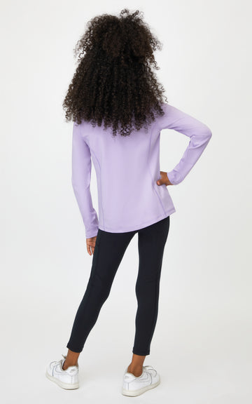Girls Fleece Lined Side Pocket Ankle Legging
