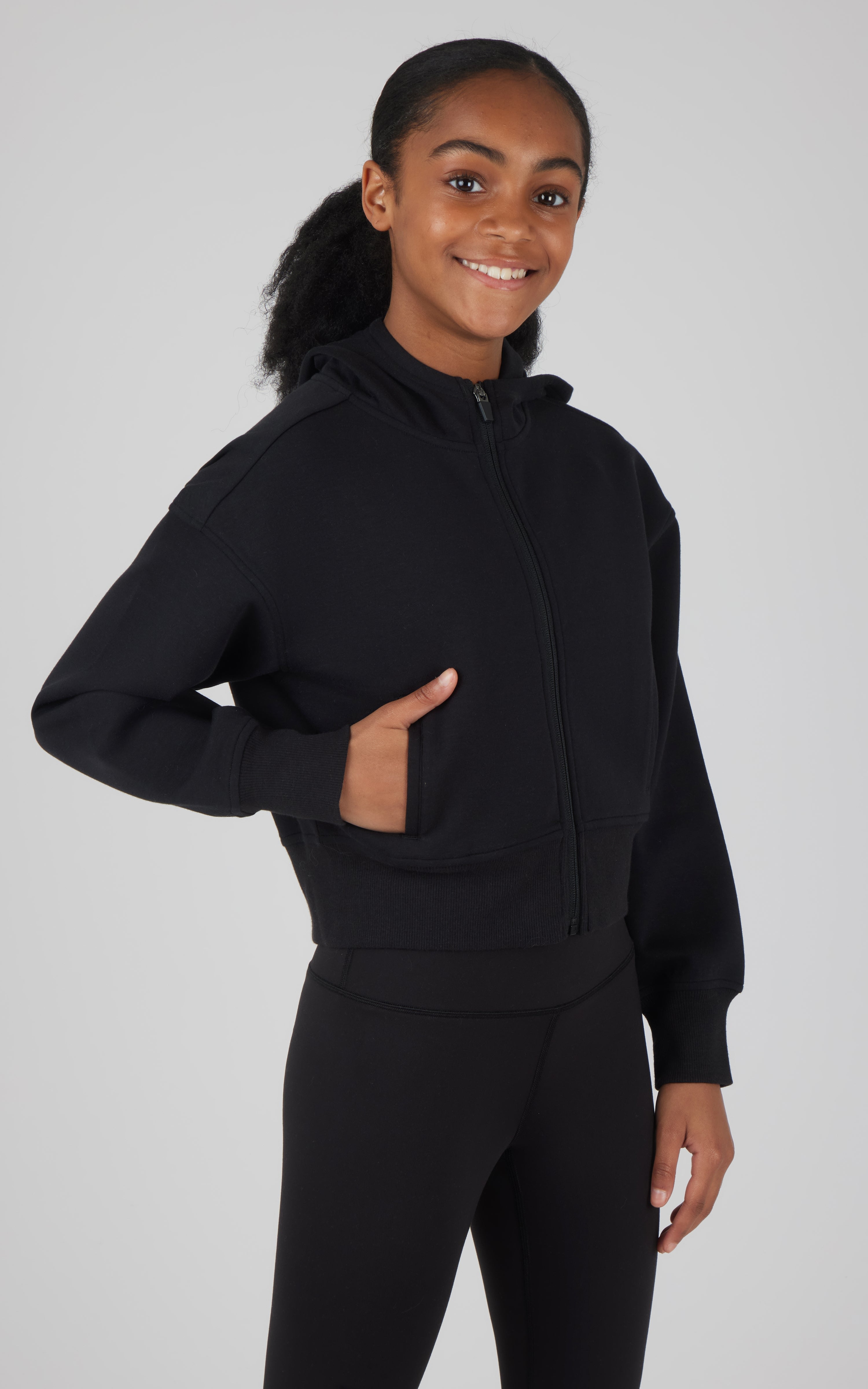 Girls Softlite Ascend Full Zip Jacket - 90 Degree by Reflex