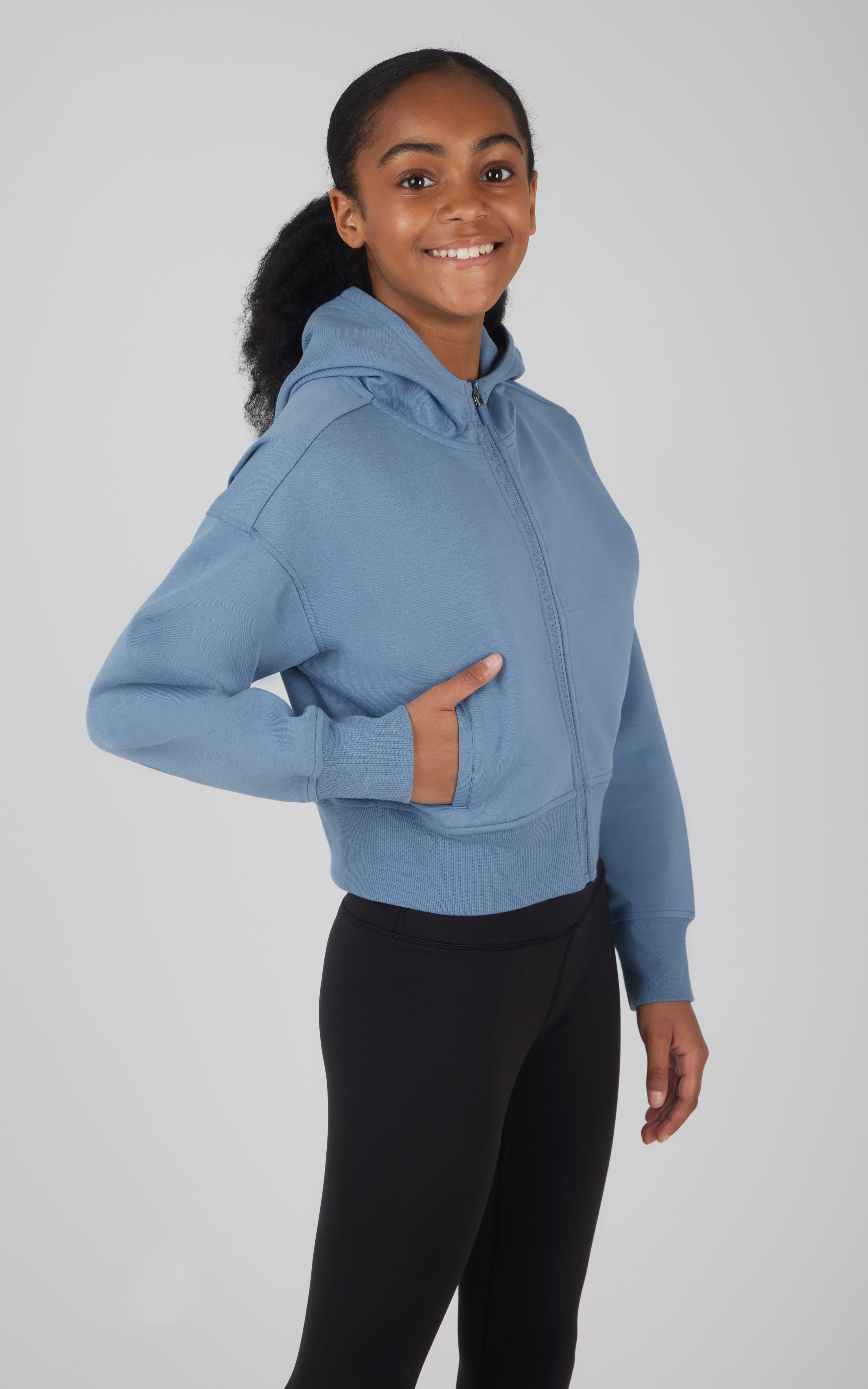 Girls Softlite Ascend Full Zip Jacket - 90 Degree by Reflex