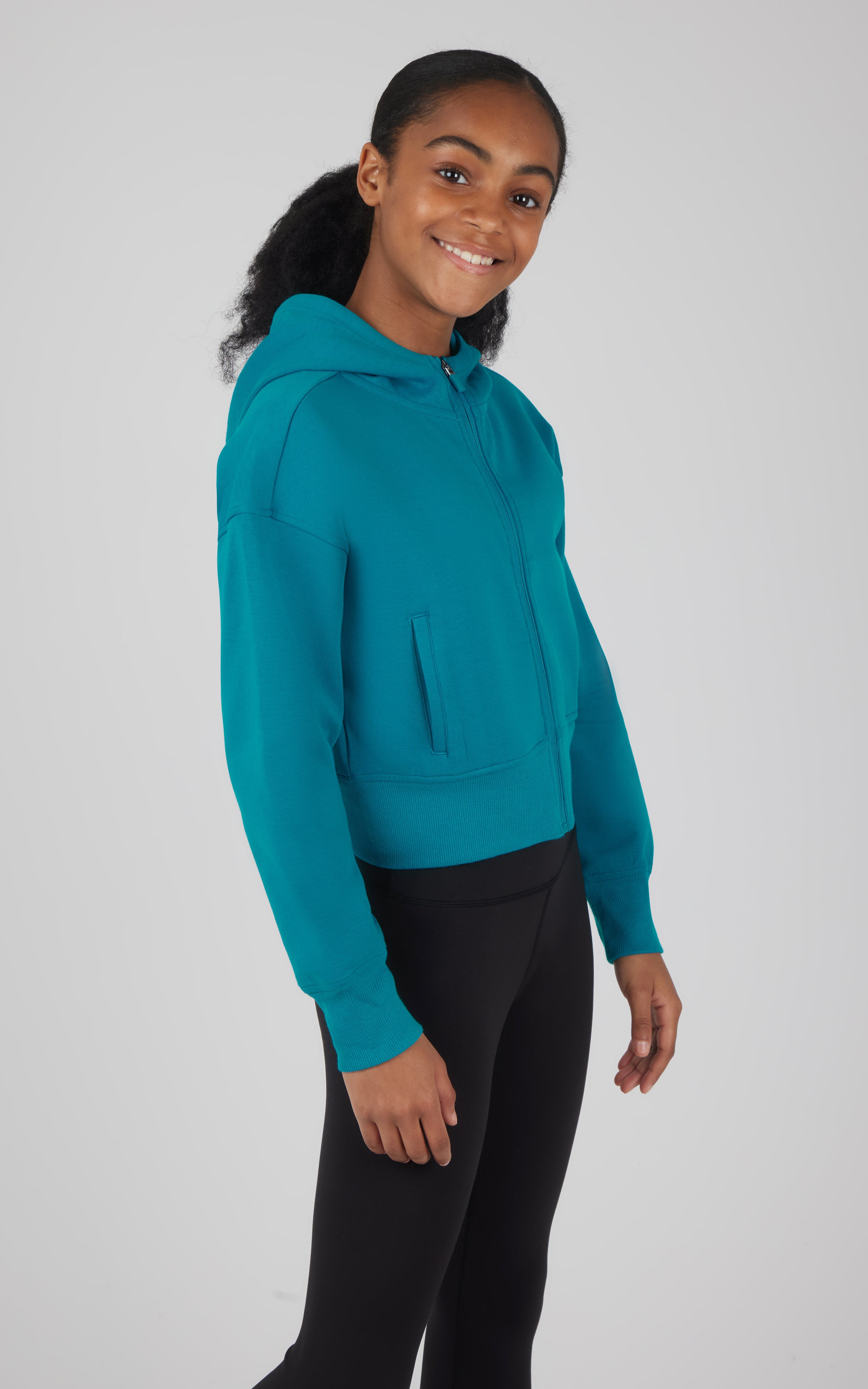 Girls Softlite Ascend Full Zip Jacket - 90 Degree by Reflex