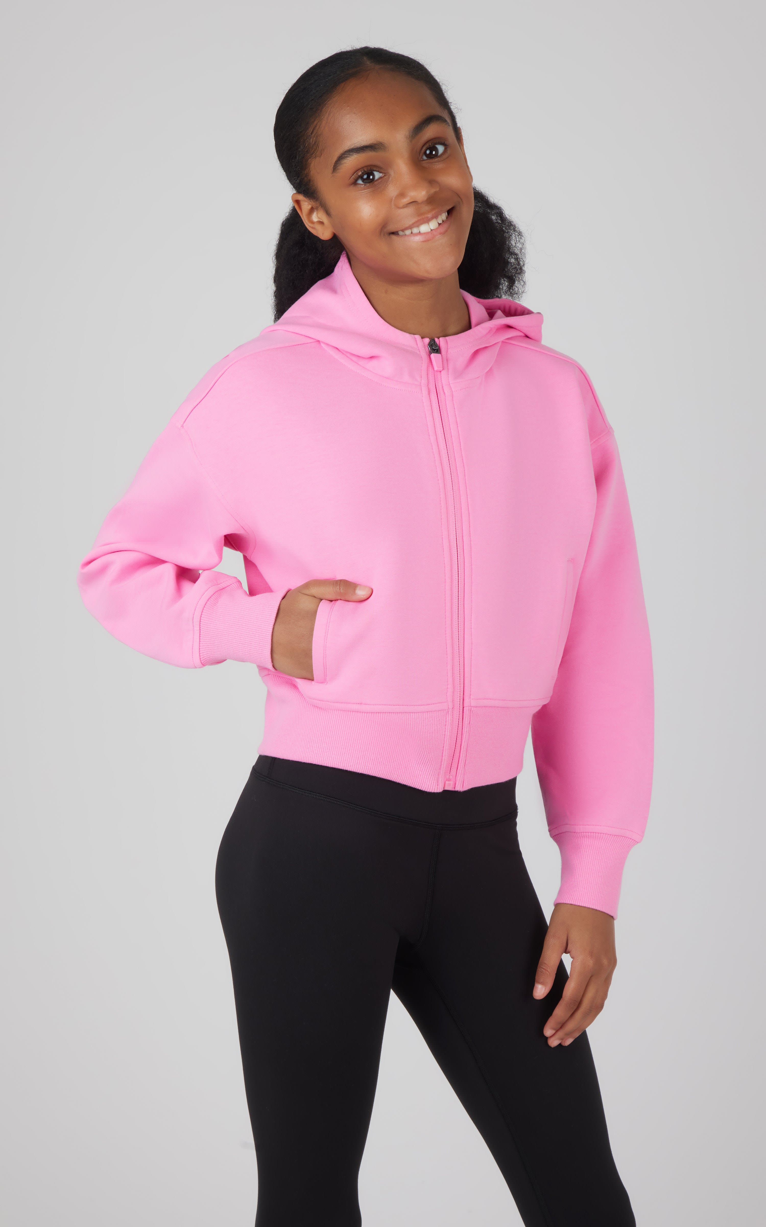 Girls Softlite Ascend Full Zip Jacket - 90 Degree by Reflex