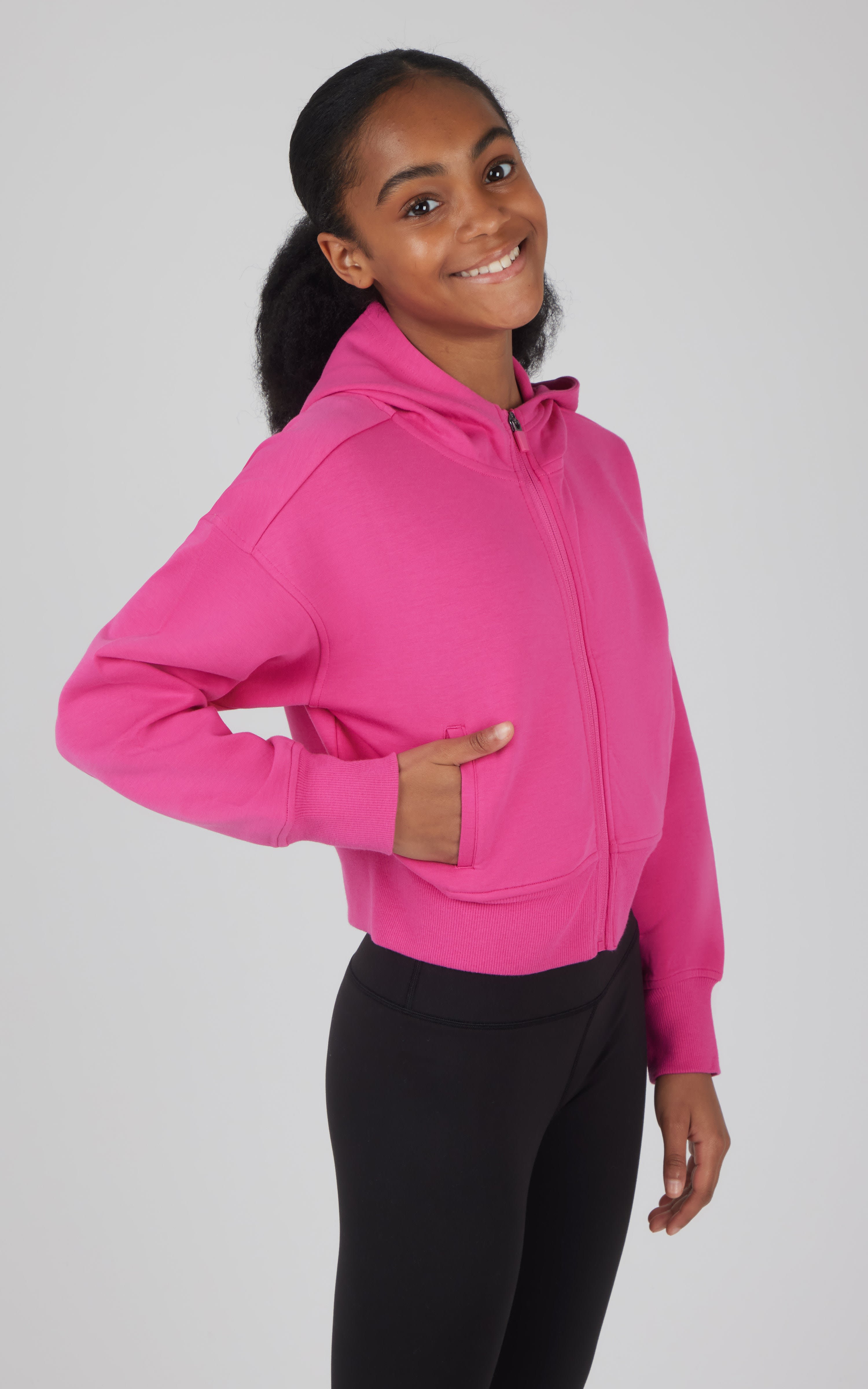 Girls Softlite Ascend Full Zip Jacket - 90 Degree by Reflex