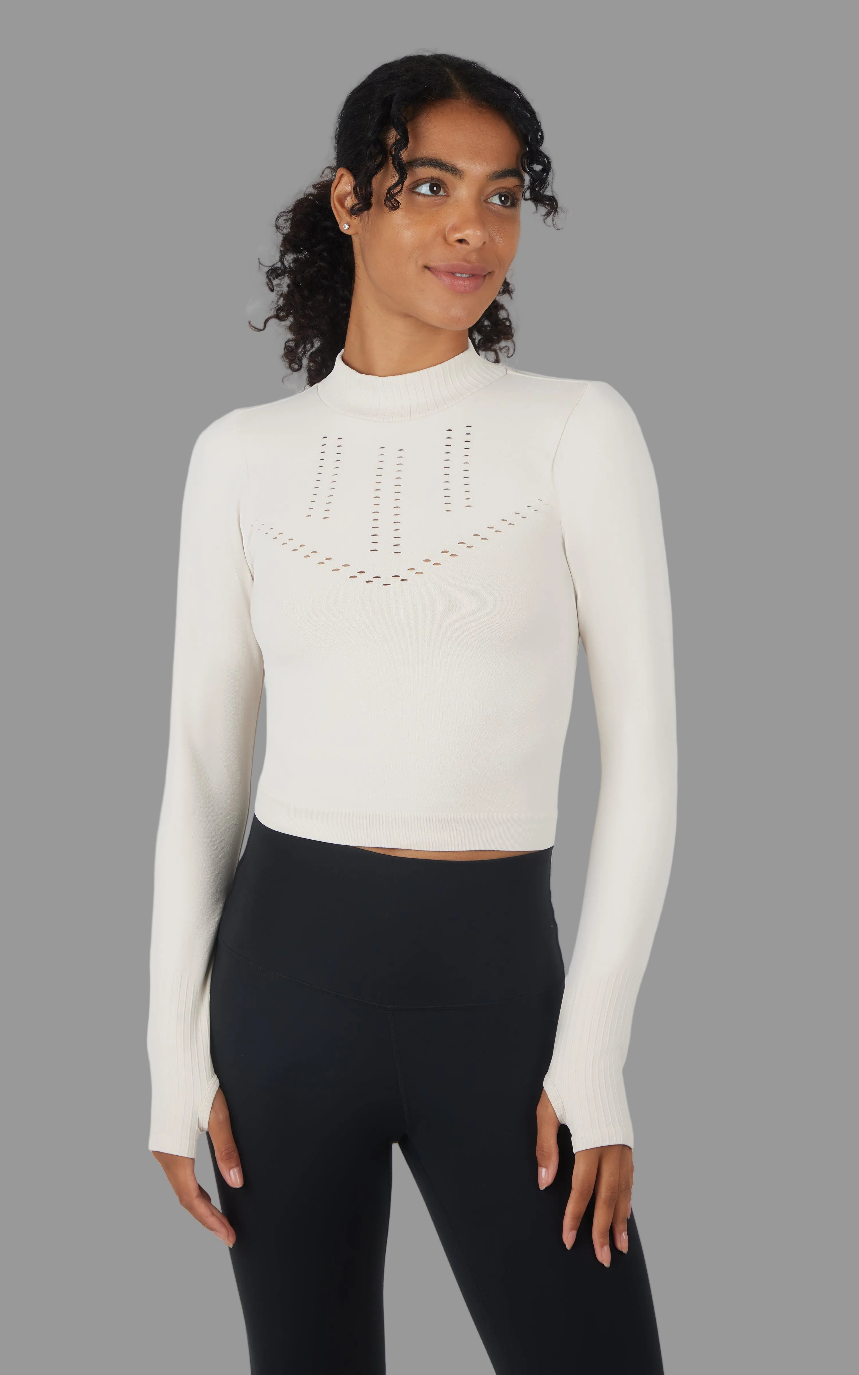 Seamless Long Sleeve Top - Our Stone Story - 90 Degree by Reflex