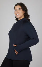 Plus Flared Bottom Full Zip Jacket