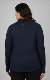 Plus Flared Bottom Full Zip Jacket - 90 Degree by Reflex