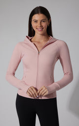 Felix Lux Ribbed Full Zip Hoodie Jacket