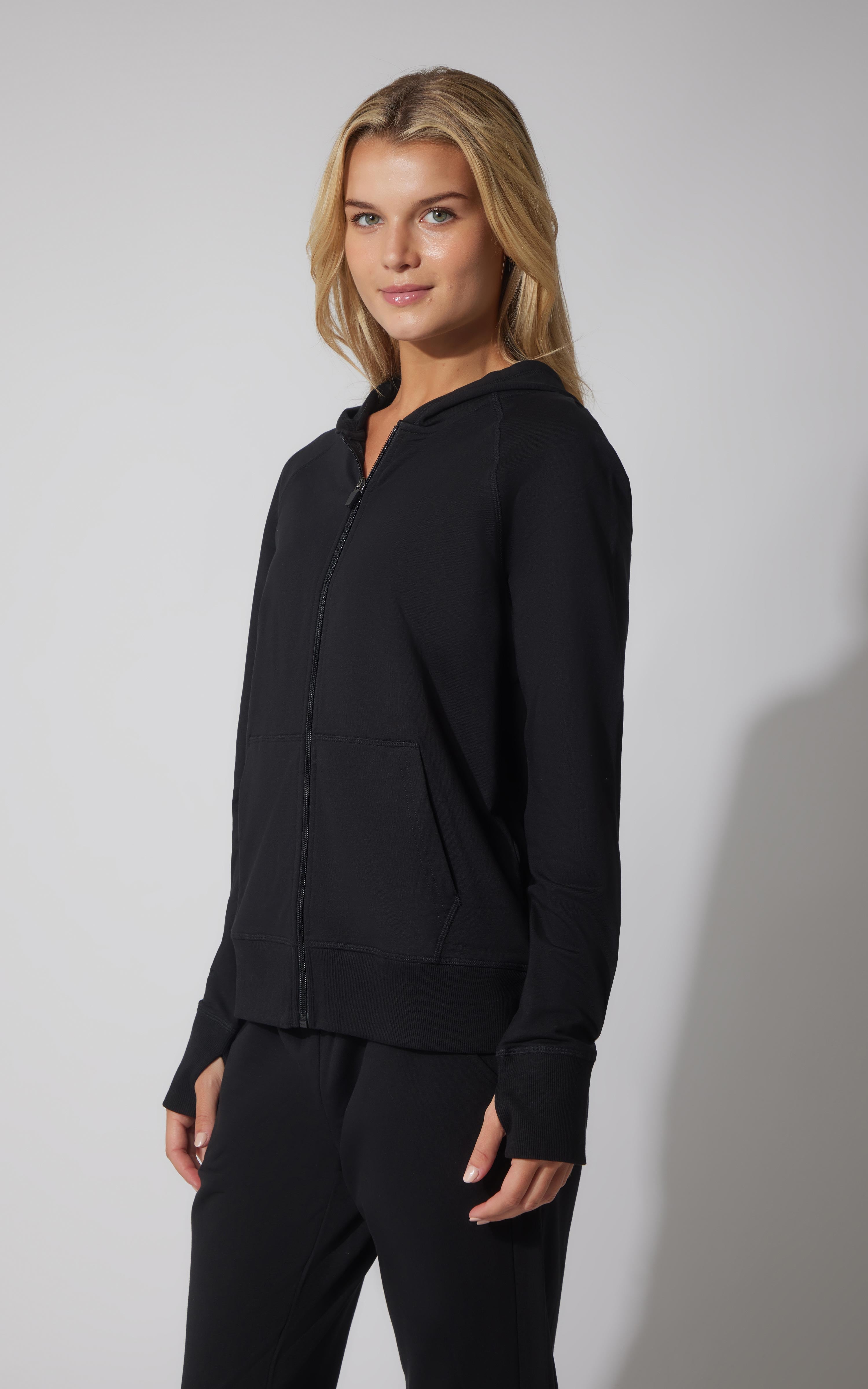 Terry Everyday Full Zip Hoodie Jacket - 90 Degree by Reflex