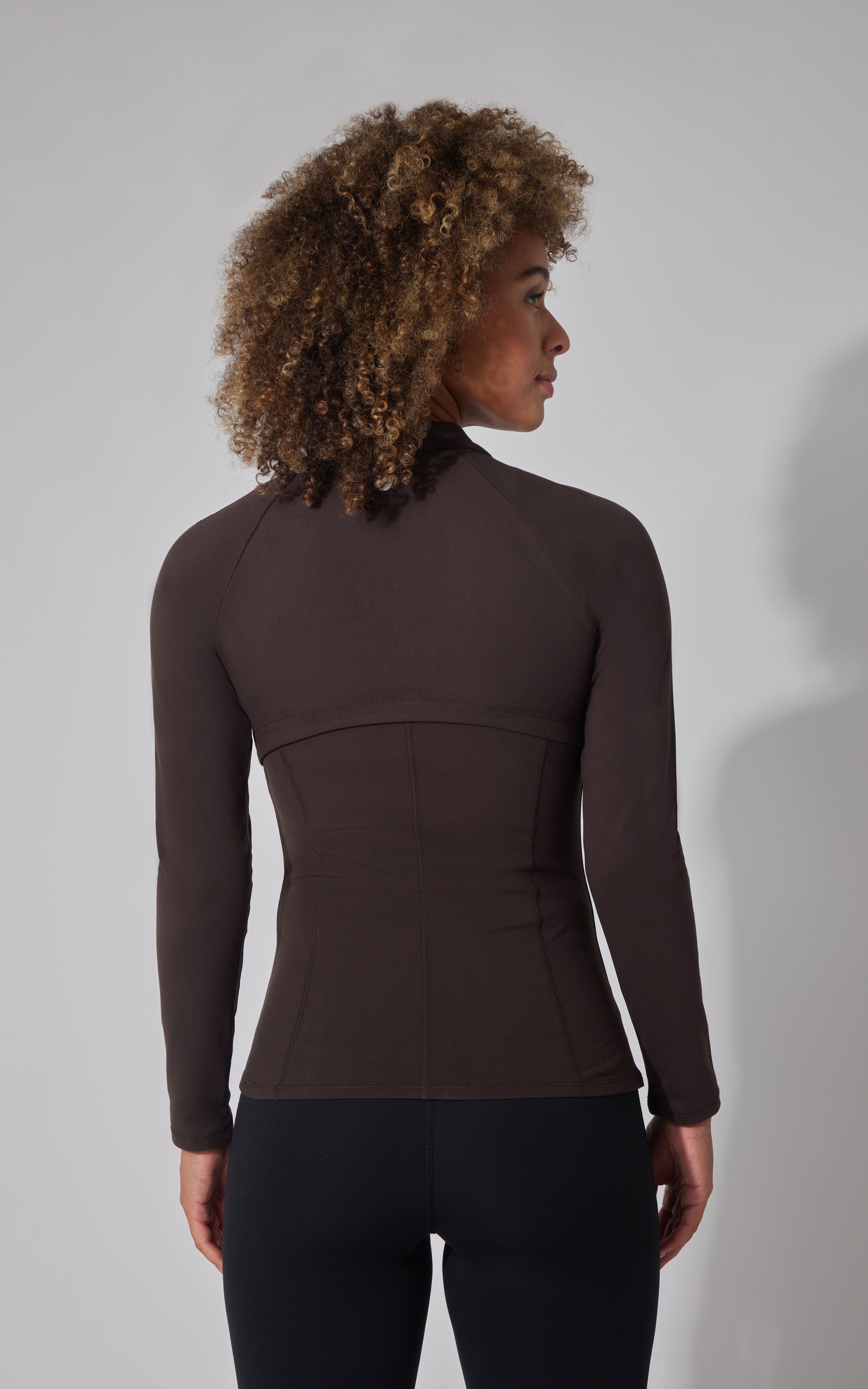 Interlock Brisa Flared Bottom Full Zip Jacket With Back Vent