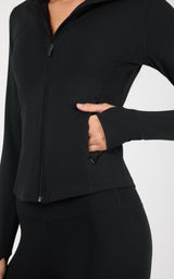 Lux Reform Jacket With Thumb Holes and Front Zip Pockets - 90 Degree by Reflex