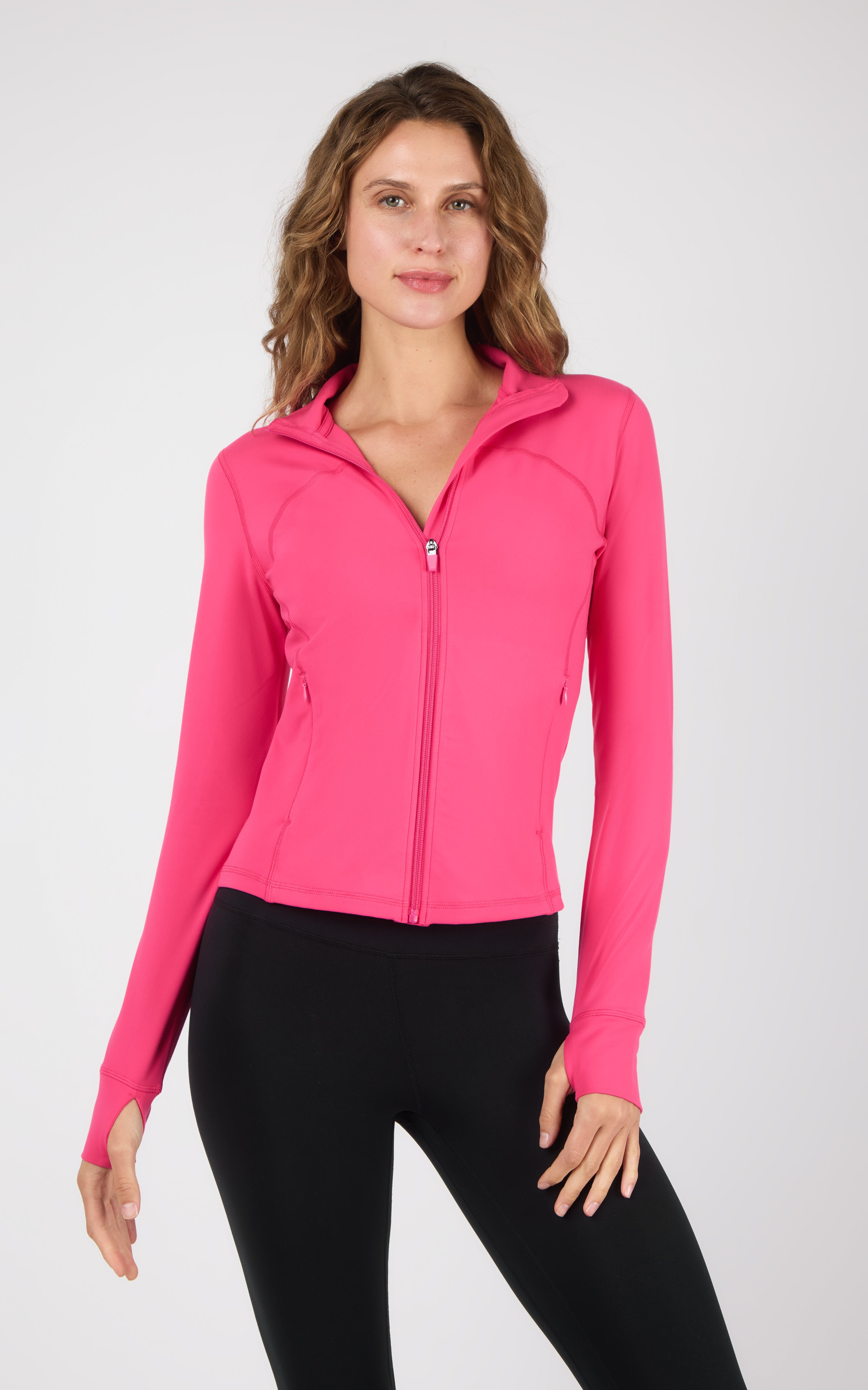 Lux Reform Jacket With Thumb Holes and Front Zip Pockets - 90 Degree by Reflex