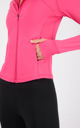 Lux Reform Jacket With Thumb Holes and Front Zip Pockets - 90 Degree by Reflex