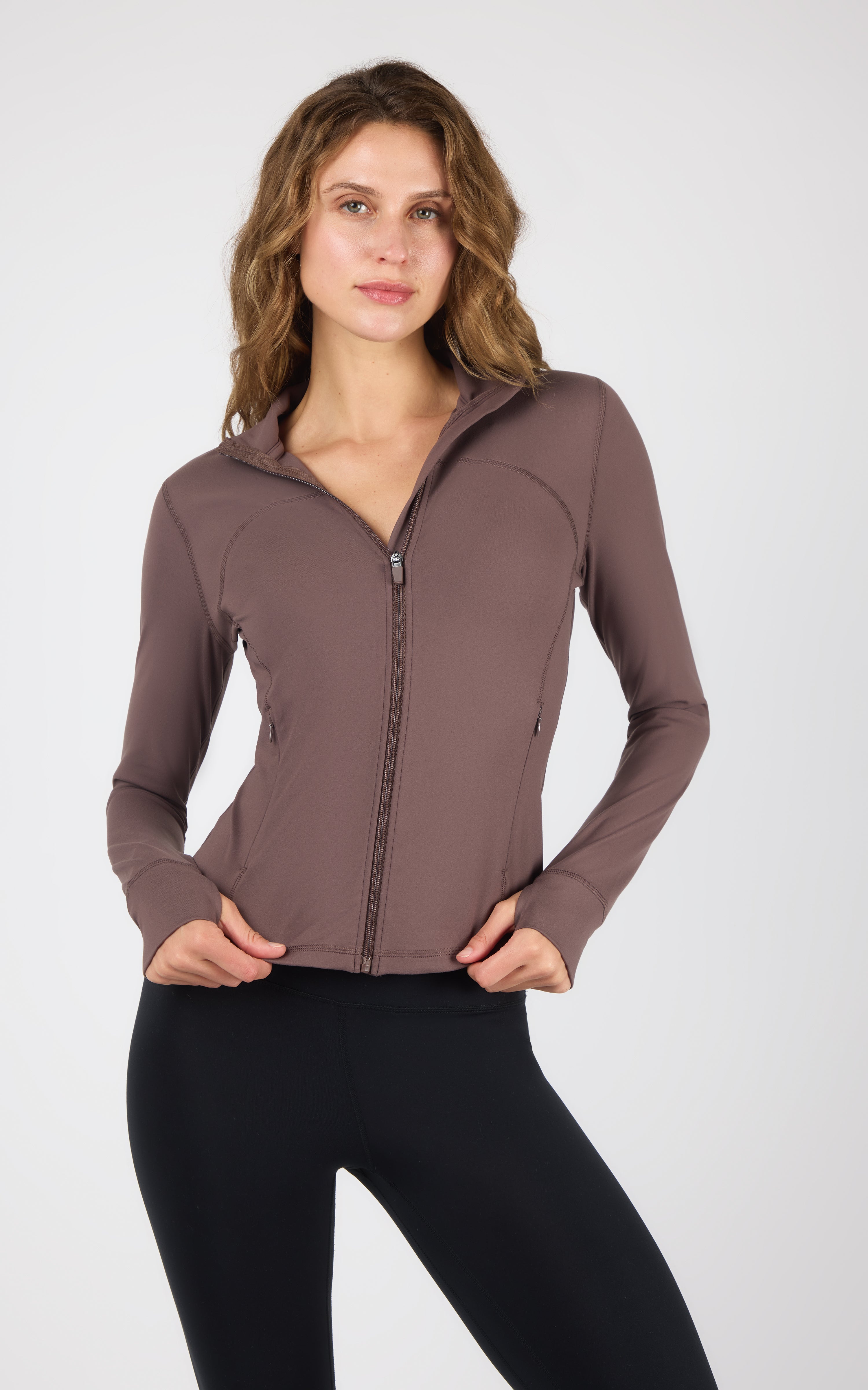 Lux Reform Jacket With Thumb Holes and Front Zip Pockets - 90 Degree by Reflex