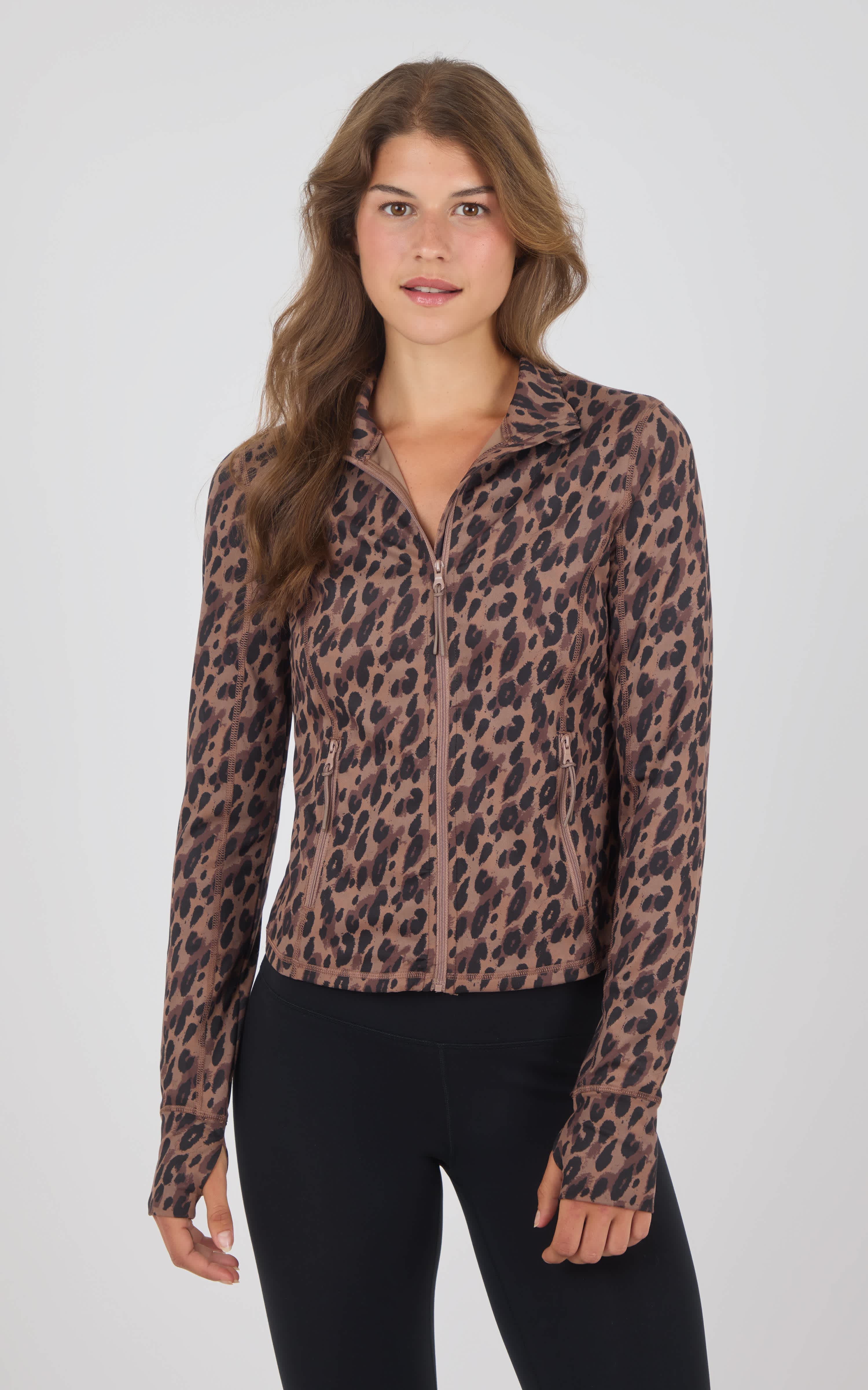 Lux Odessa Full Zip Jacket w/ Side Pocket and Design Seam - 90 Degree by Reflex