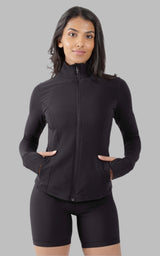 Interlink Ribbed Princess Seam Performance Jacket - 90 Degree by Reflex