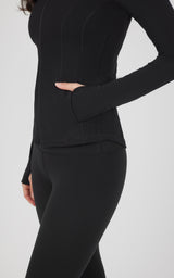Interlink Ribbed Princess Seam Performance Jacket - 90 Degree by Reflex