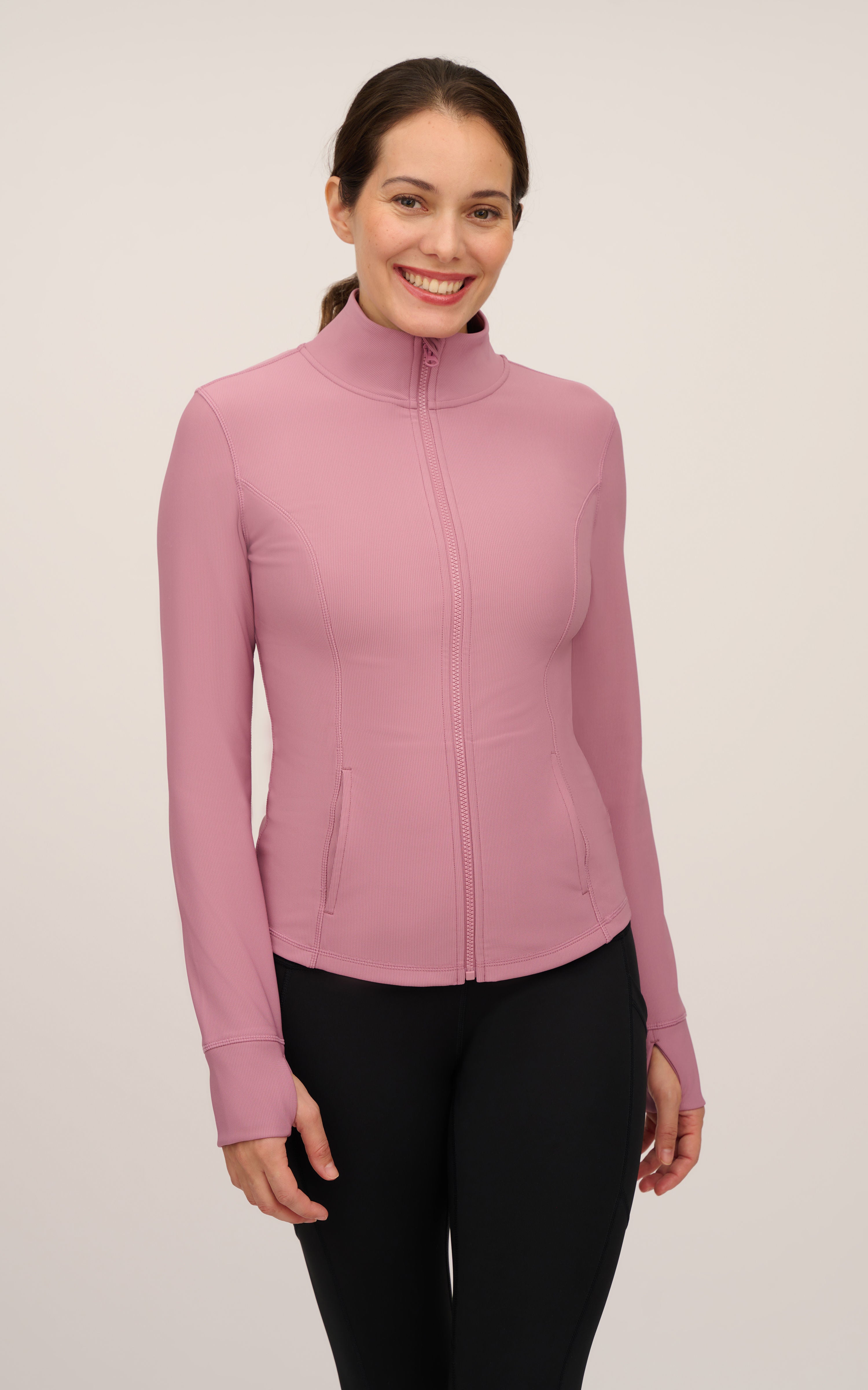 JW88967 Rib Altitude full zip performance jacket – Dusky Orchid – image 2