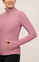 JW88967 Rib Altitude full zip performance jacket – Dusky Orchid – image 5