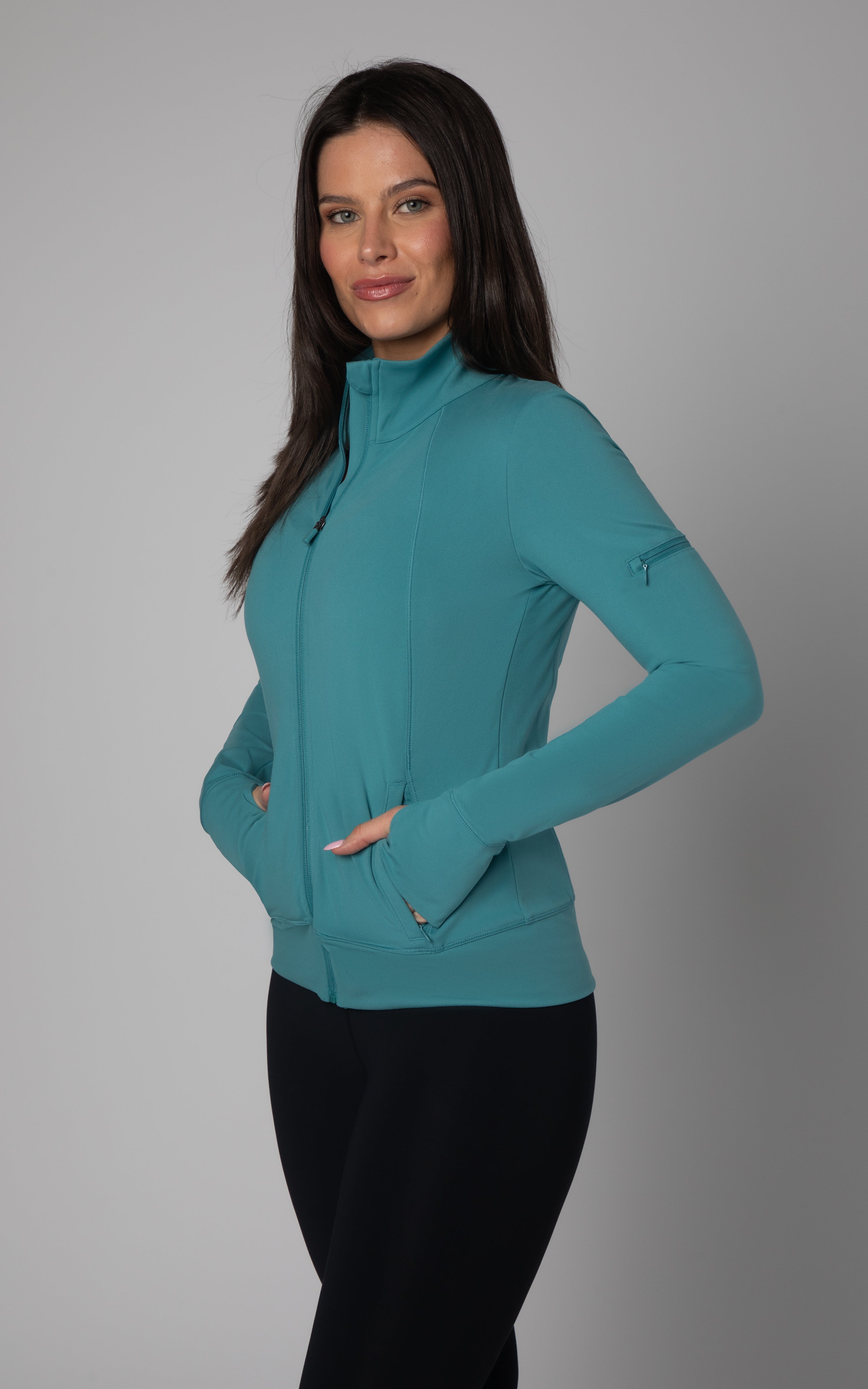 Lux Performance Jacket with Zip Sleeve Pocket