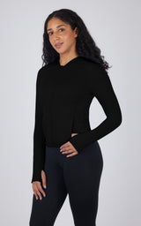 Lux Full Zip Hoodie - 90 Degree by Reflex
