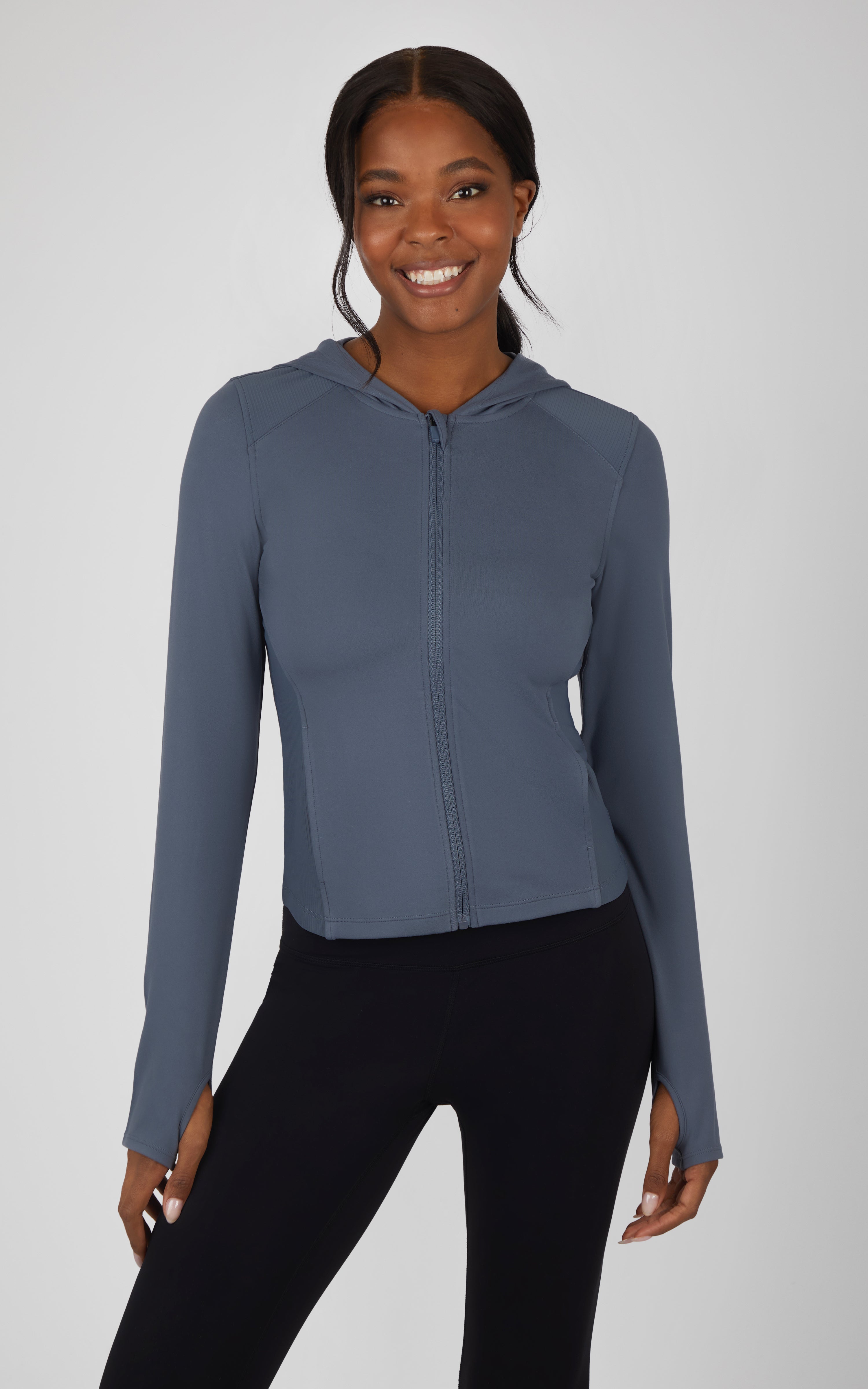 Lux Hayden Full Zip Cropped Hoodie JW89207 – 90 Degree by Reflex