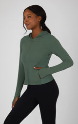 Lux Full Zip Hoodie - 90 Degree by Reflex