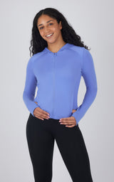 Lux Full Zip Hoodie - 90 Degree by Reflex