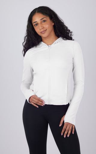 Lux Hayden Full Zip Cropped Hoodie