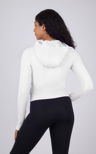 Lux Hayden Full Zip Cropped Hoodie