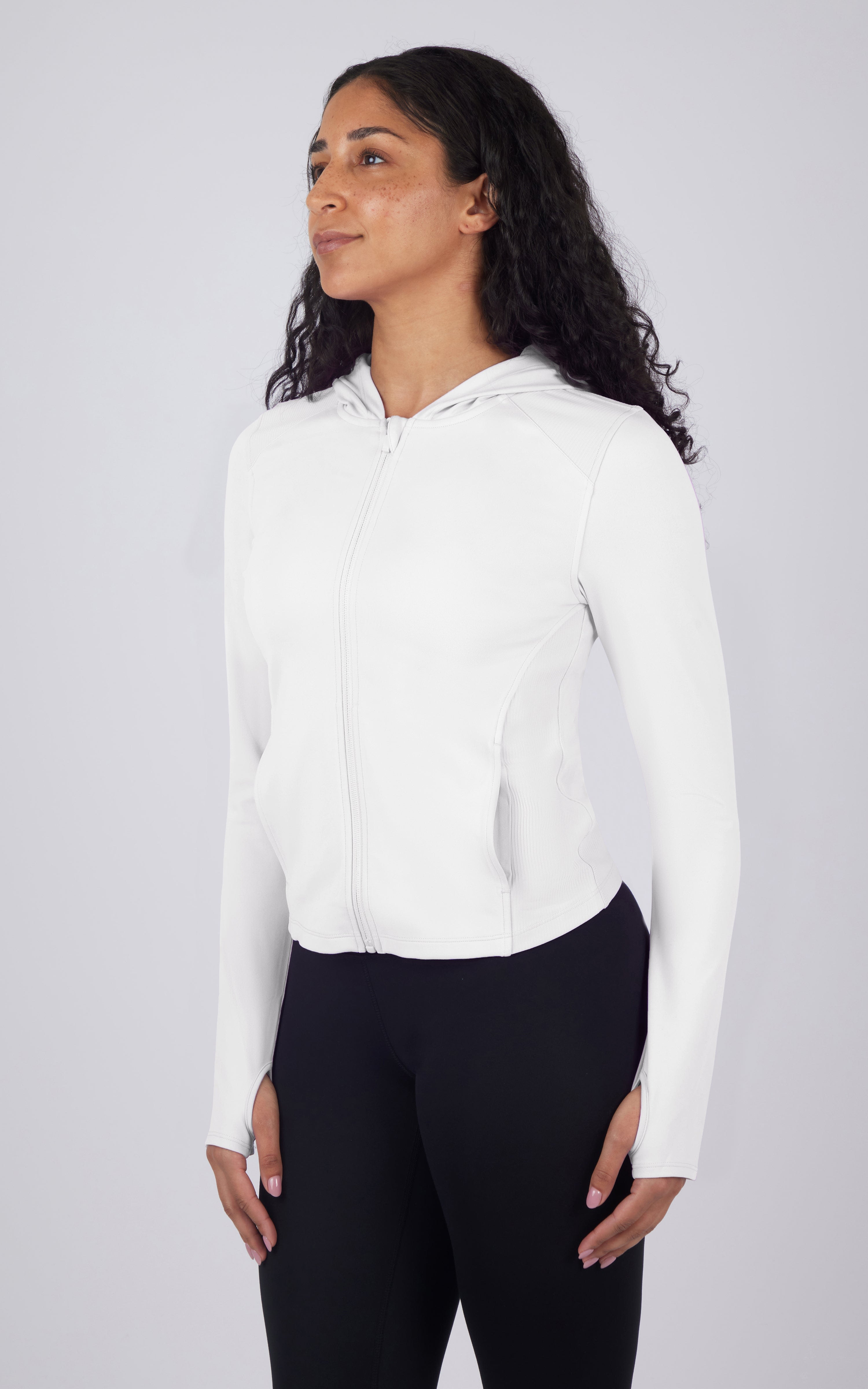 Lux Full Zip Hoodie - 90 Degree by Reflex