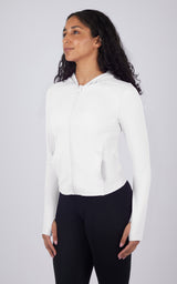 Lux Full Zip Hoodie - 90 Degree by Reflex