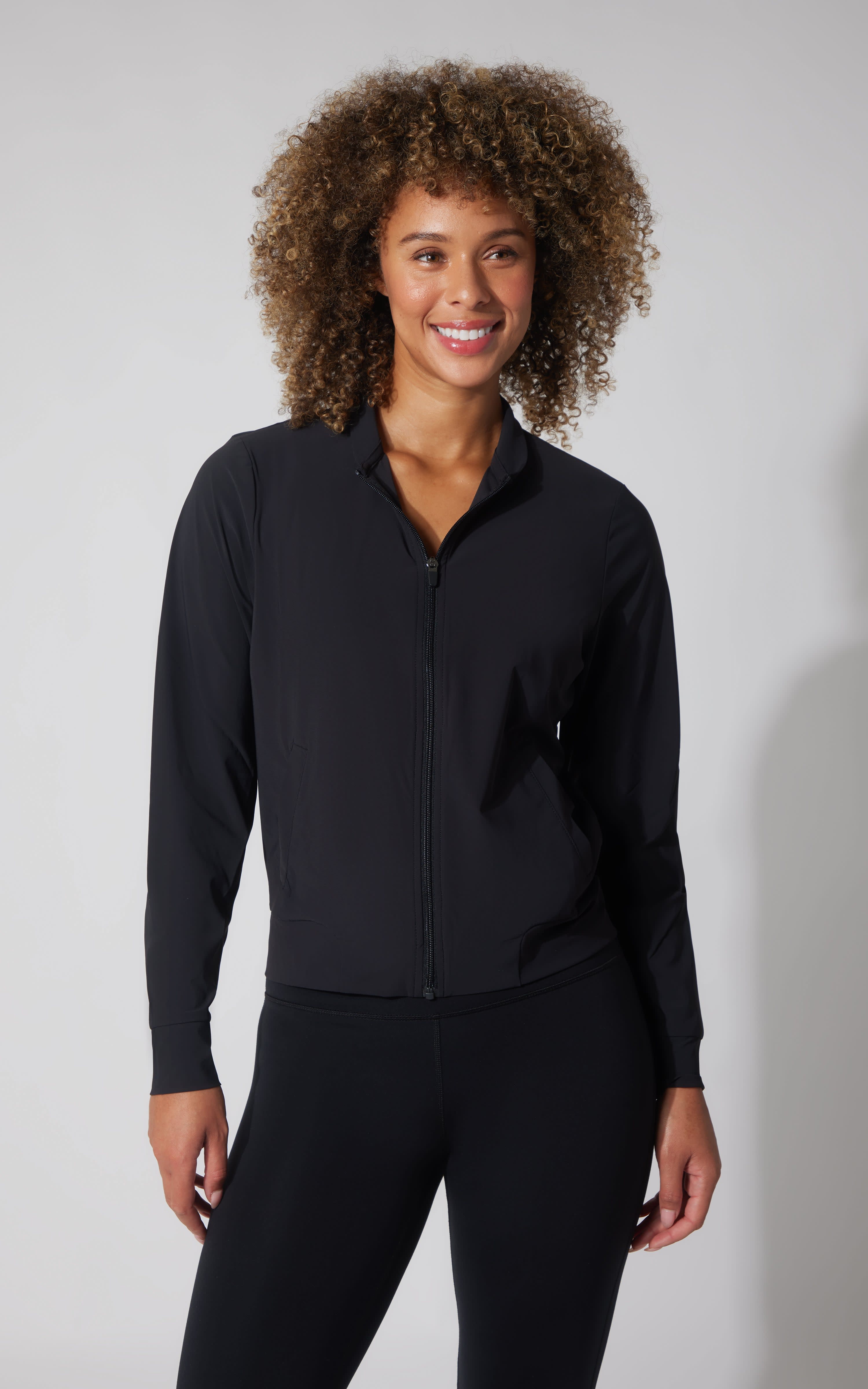 Warp Intown Full Zip Bomber Jacket - 90 Degree by Reflex