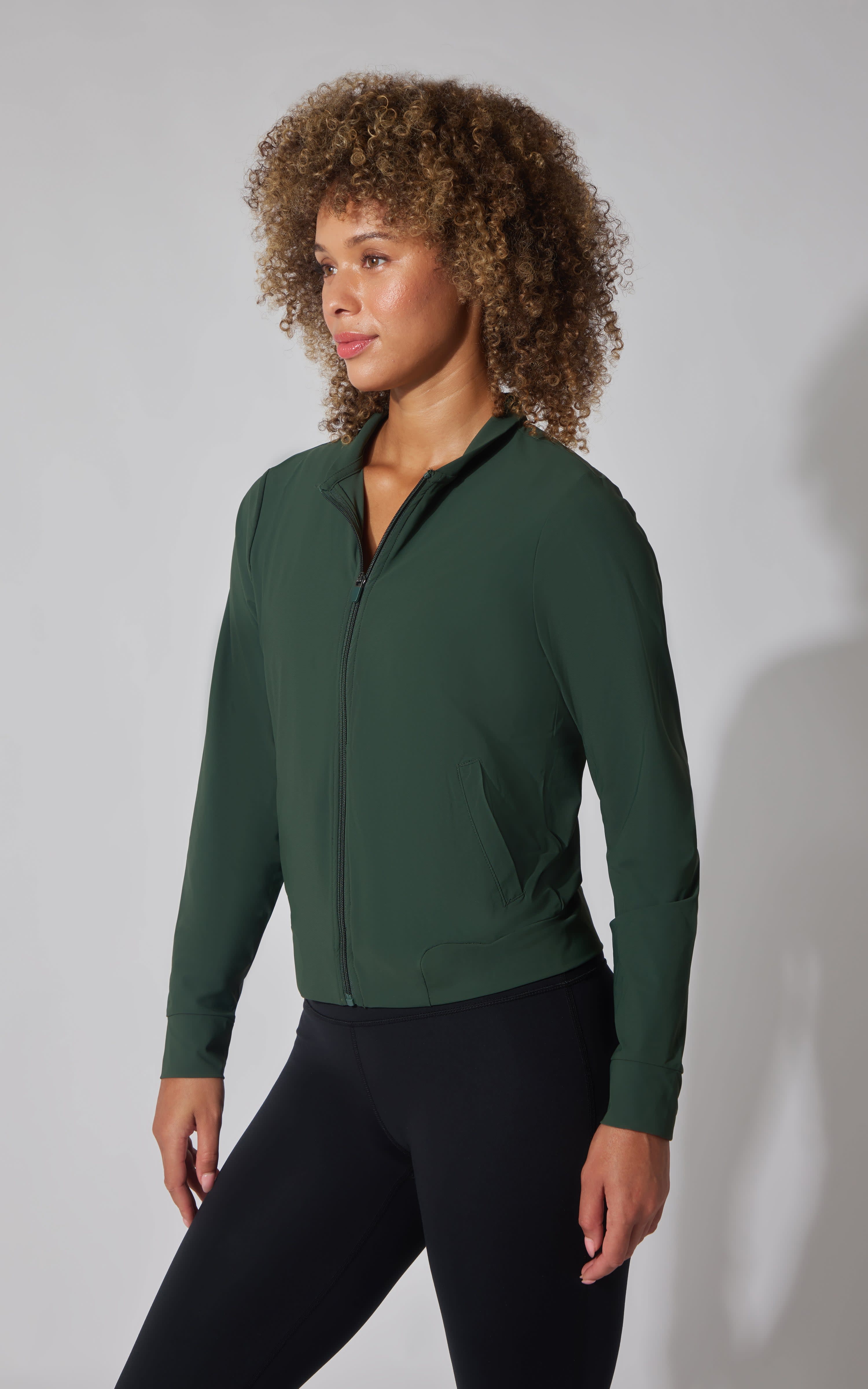 Warp Intown Full Zip Bomber Jacket - 90 Degree by Reflex