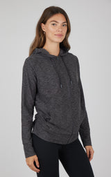Maternity Heathered Lux Full Zip Jacket - 90 Degree by Reflex