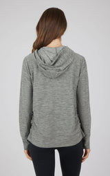 Maternity Heathered Lux Full Zip Jacket