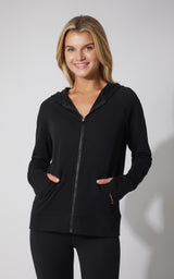 Brushed Terry Hoodie Jacket - 90 Degree by Reflex