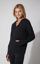 Brushed Terry Hoodie Jacket - 90 Degree by Reflex