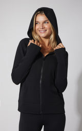 Brushed Terry Hoodie Jacket - 90 Degree by Reflex