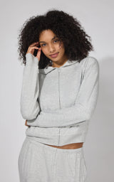 Modal Terry Full Zip Hoodie - 90 Degree by Reflex